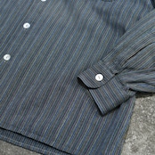 multi stripe jacquard weave shirt