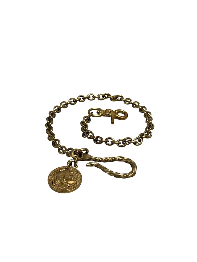 Buffalo Coin Brass Wallet Chain