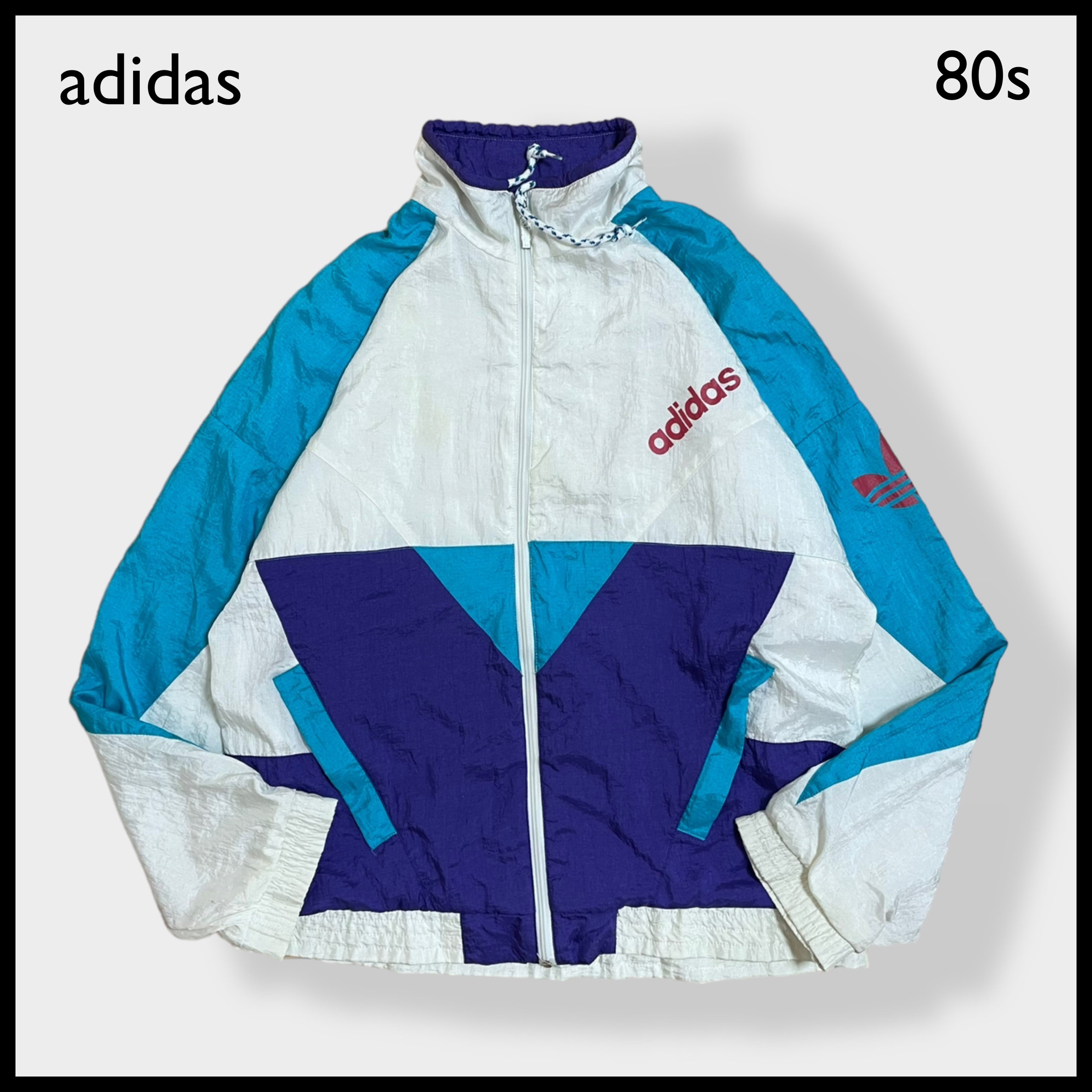 adidas】80s トラックジャケット ブルゾン ワンポイントロゴ