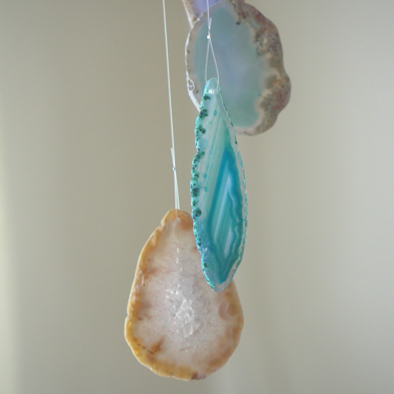 Sunny River - アゲートヒーリングチャイム / Agate Sun Catcher Wind Chime 536