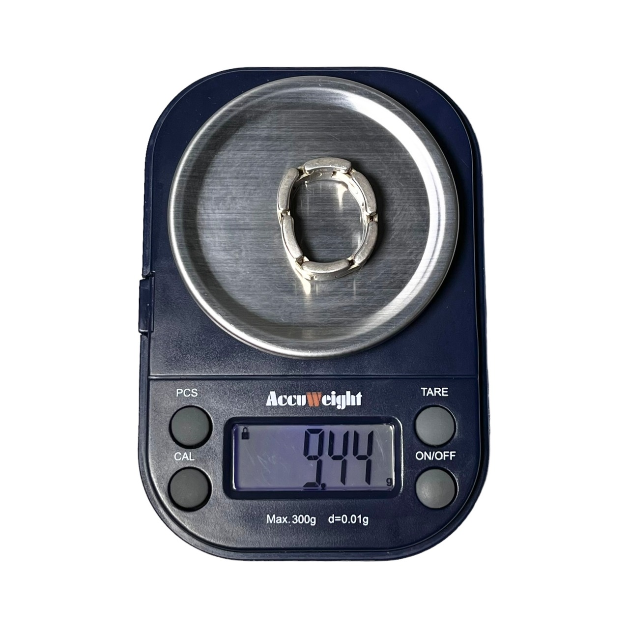 vintage TIFFANY silver × k18 rectangle link chain ring