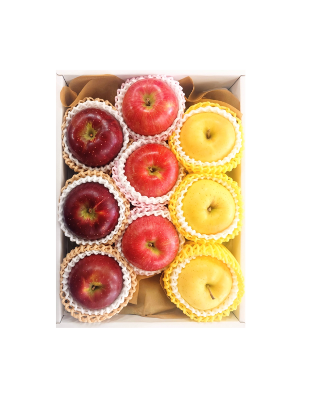 【専門店が選ぶ"旬のりんご"】ギフトBOX(8〜9個入り)　※包装・御熨斗無料