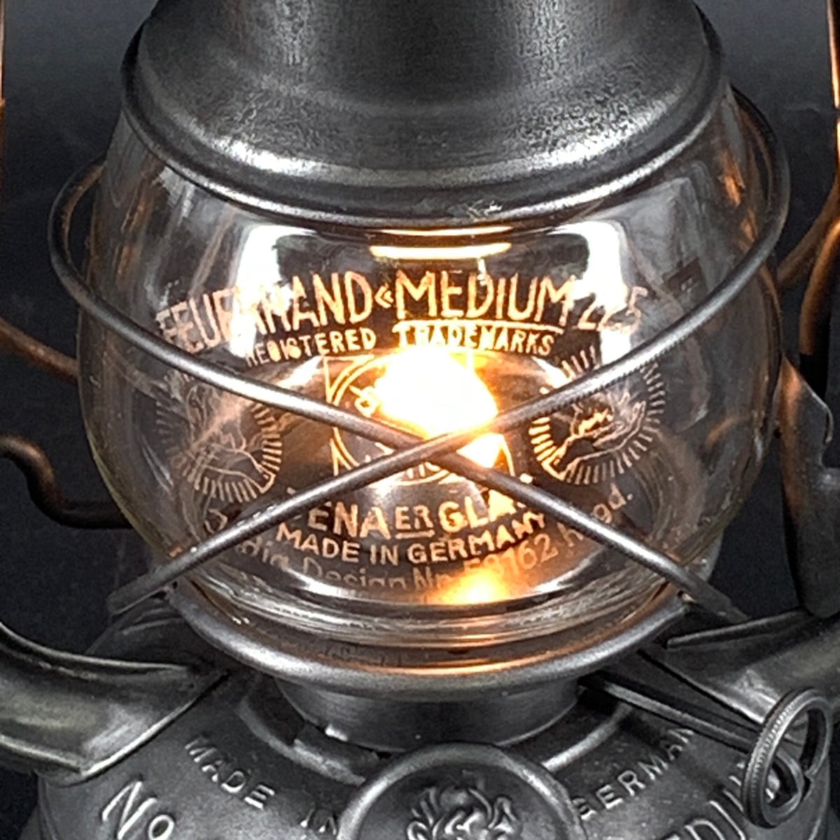 稀少】1930's Feuerhand 225 錫メッキ クリア glass 印字クッキリ