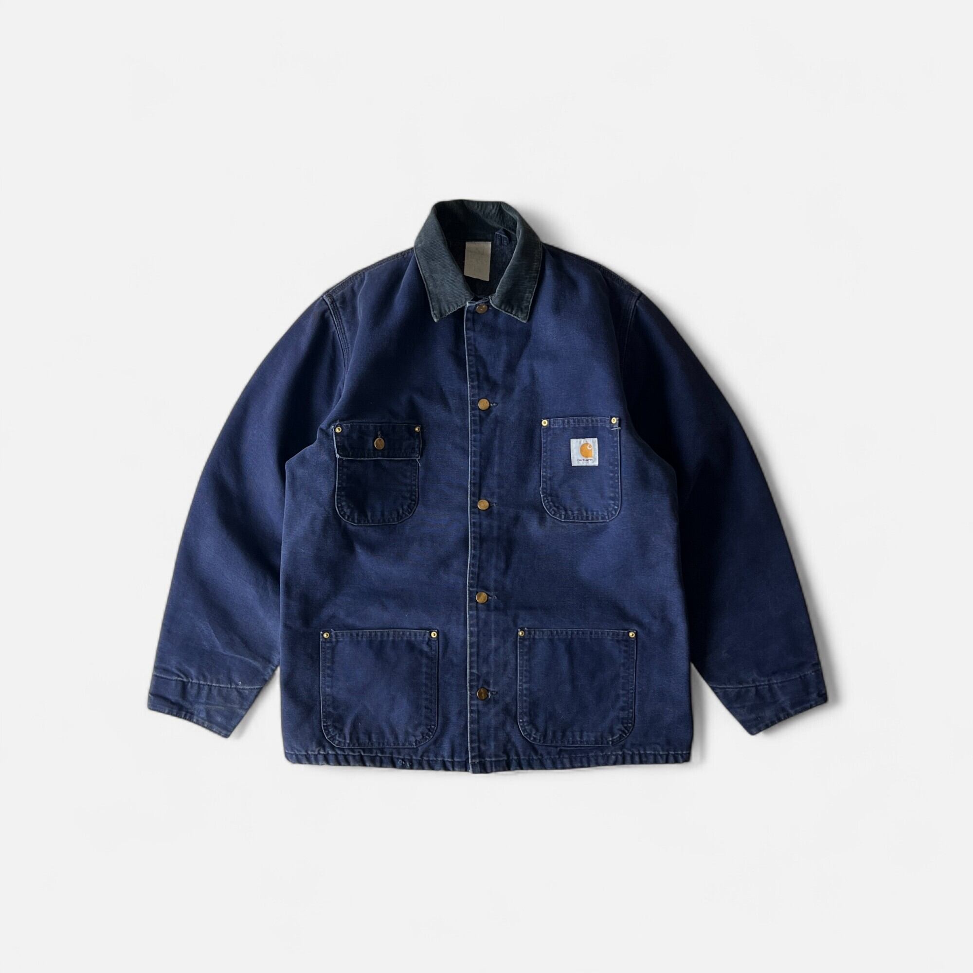 90s Carhartt Michigan Chore Coat Navy L | assemble store