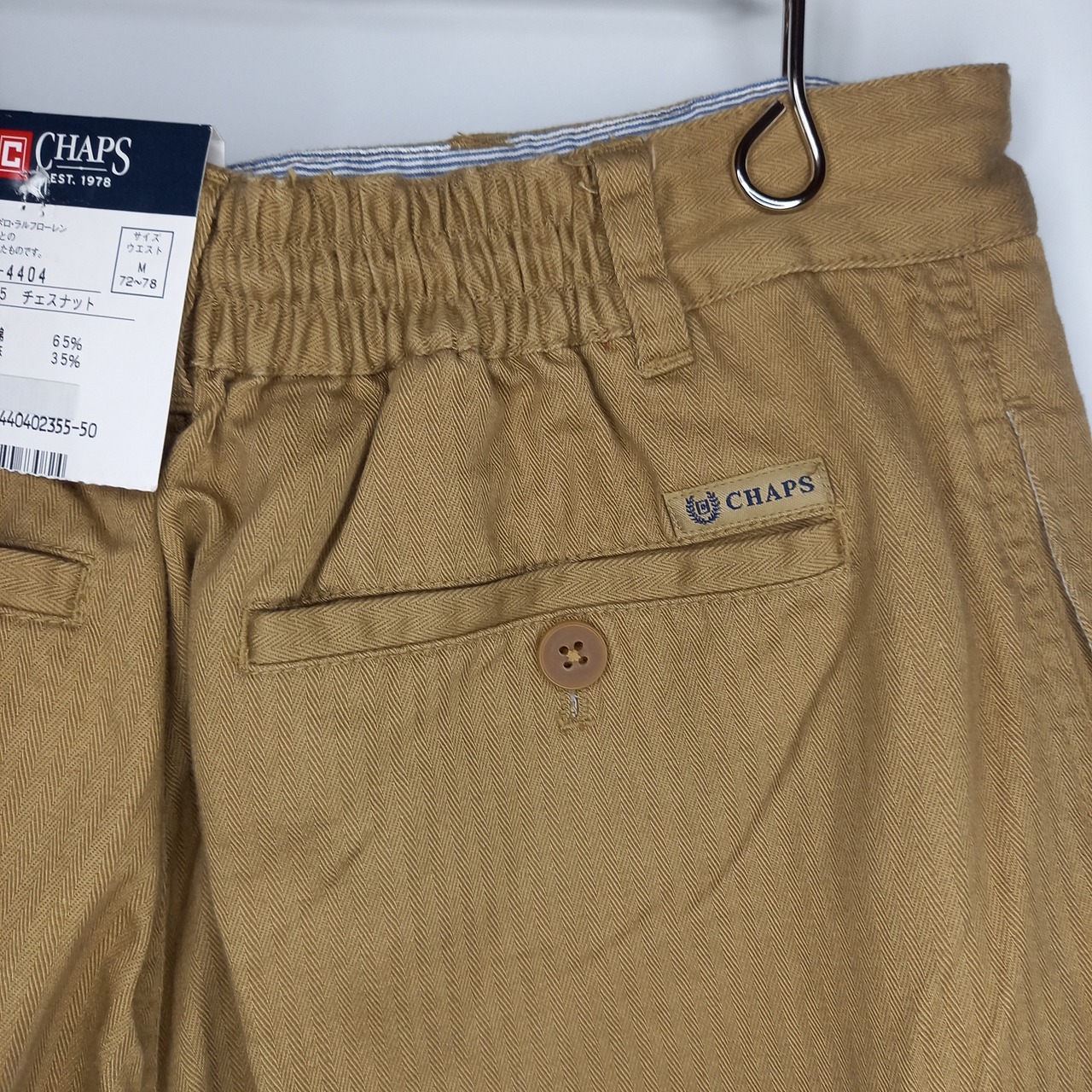 チャップス　リネン　チノショーツ　ショートパンツ　イージーパンツ　ストライプ