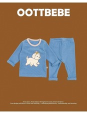 韓国子供服 / 26winter / oottbebe / もこもこルームウェア / ベビー&キッズ / 冬服 *XS~XL*