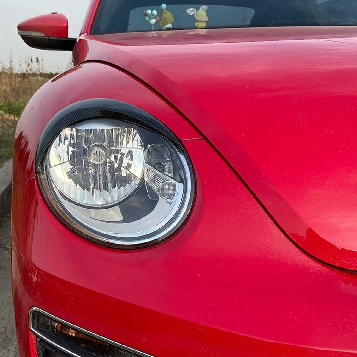 新作 車のヘッドライト眉毛まぶたABSステッカートリムカバーVW