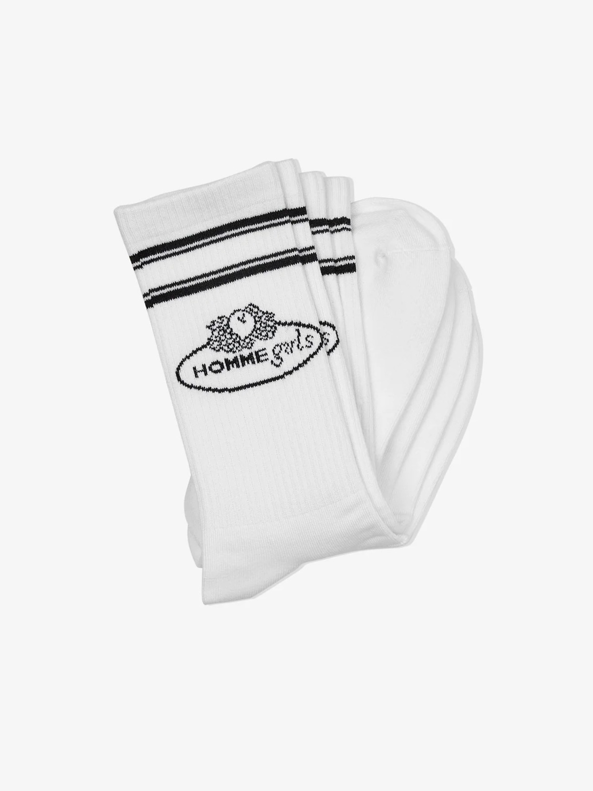 【26SS】HOMME girls オムガールズ / HOMMEGIRLS X FRUIT OF THE LOOM CREW SOCKS (3 ...