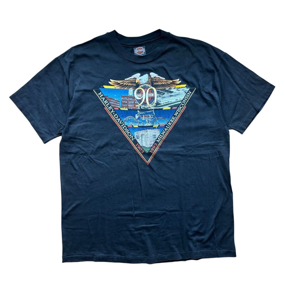 80s HOG BROS Tシャツ L バイカー ハーレー フェード ビンテージ 80s HOG BROS Tシャツ L バイカー ハーレー フェード ビンテージ | UC