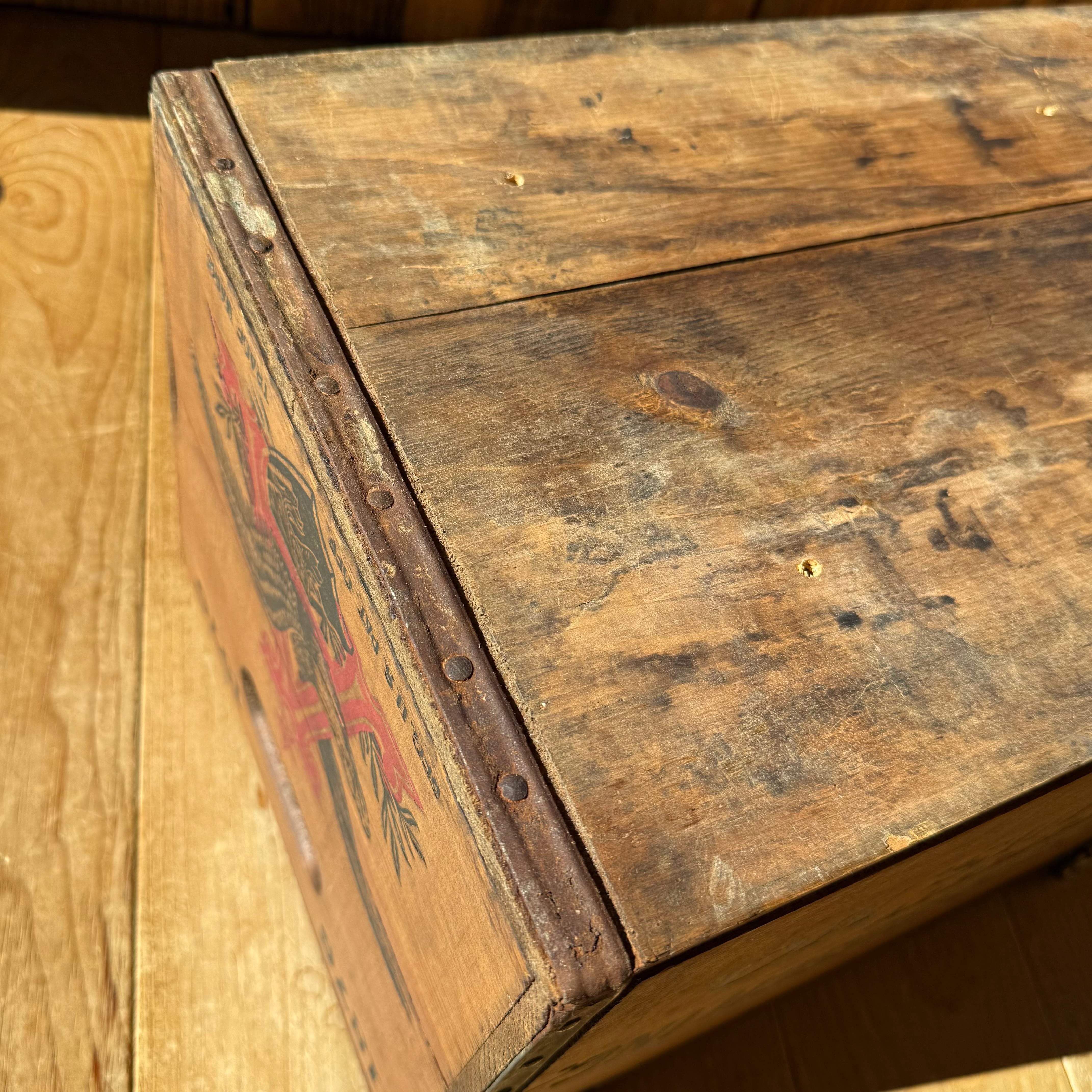 Vintage BUDWEISER Wood Box 木箱 バドワイザー 収納 ディスプレイ