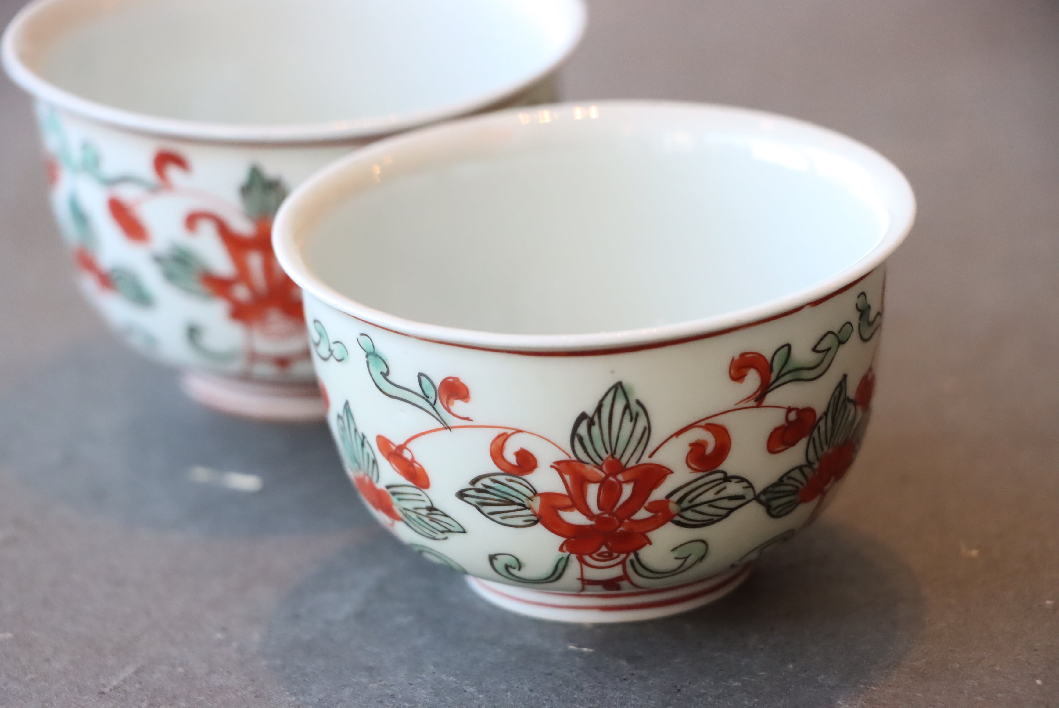 古伊万里　向付 古伊万里白磁輪花形向付5客揃い[p0349] – 青梵ギャラリー