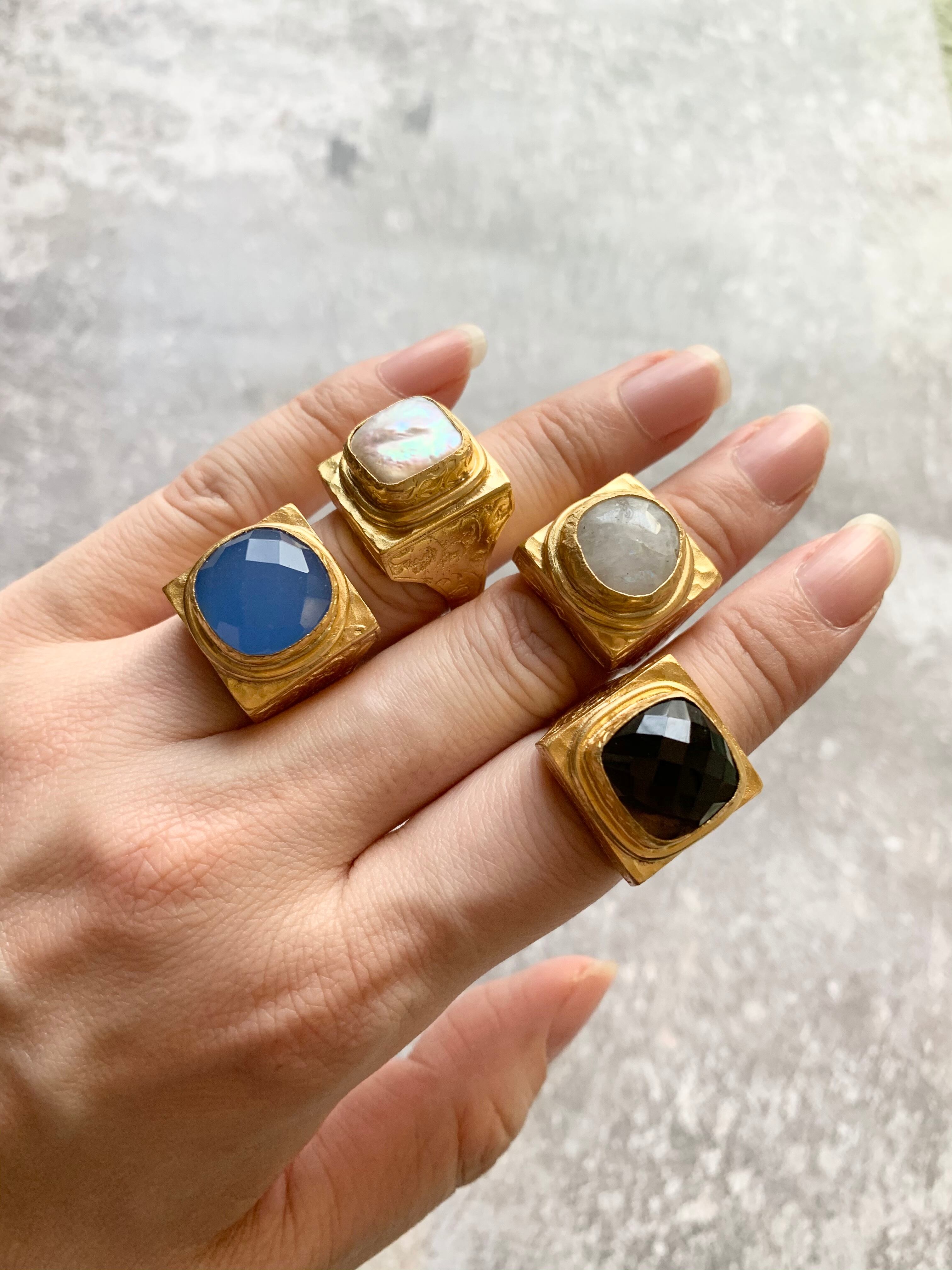 トルコ天然石リング2C