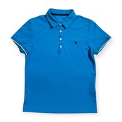 adabat アダバット 半袖 ポロシャツ サイズ 40 /ブルー系/レディース/ゴルフ/ワールド/日本製