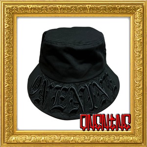 3DLOGO　BUCKET　HAT（BLACK×BLACK）