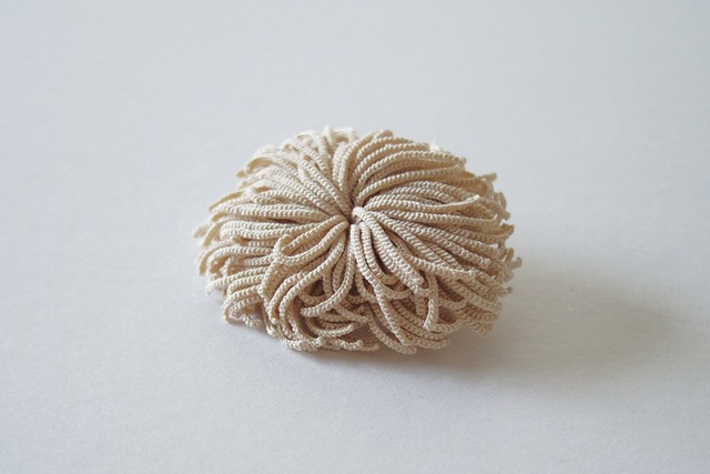 isoginchaku-type:a 01 / ecru / brooch