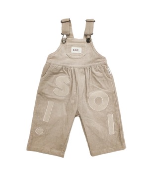 soll. the label　Corduroy Soll Overalls - Beige