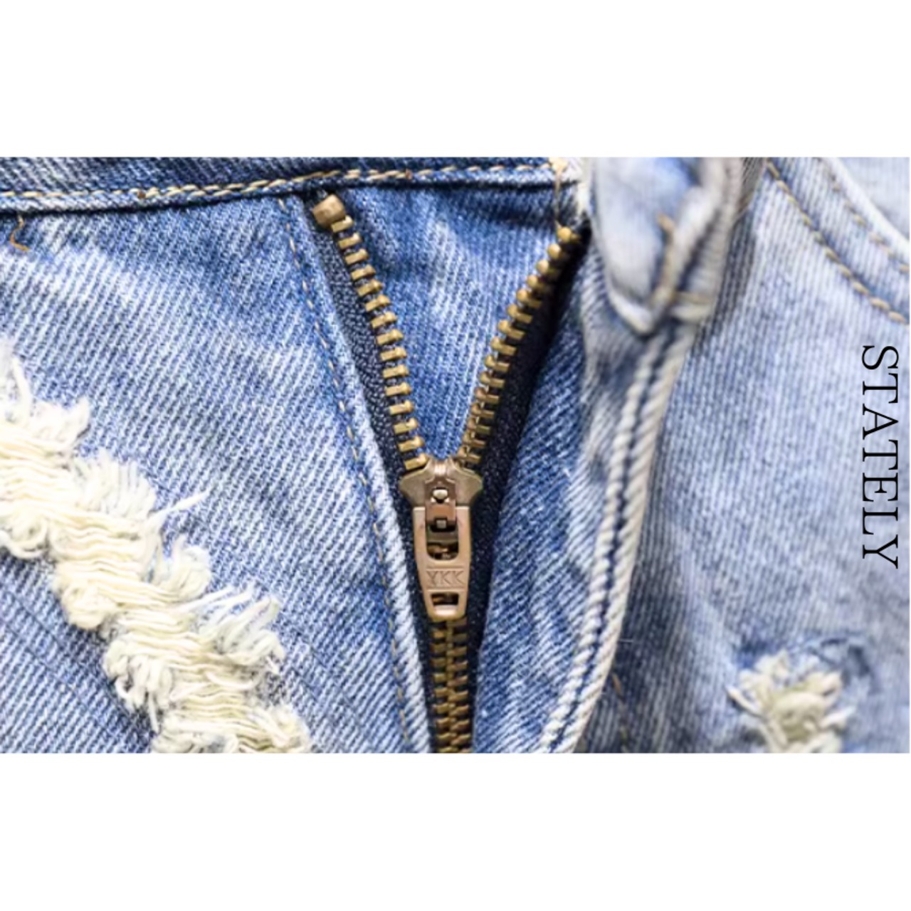 Damage Denim ハーフパンツ_B138・画像11