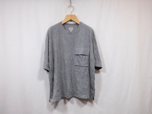 CURLY” PACKABLE WRINKLE TEE GREY”