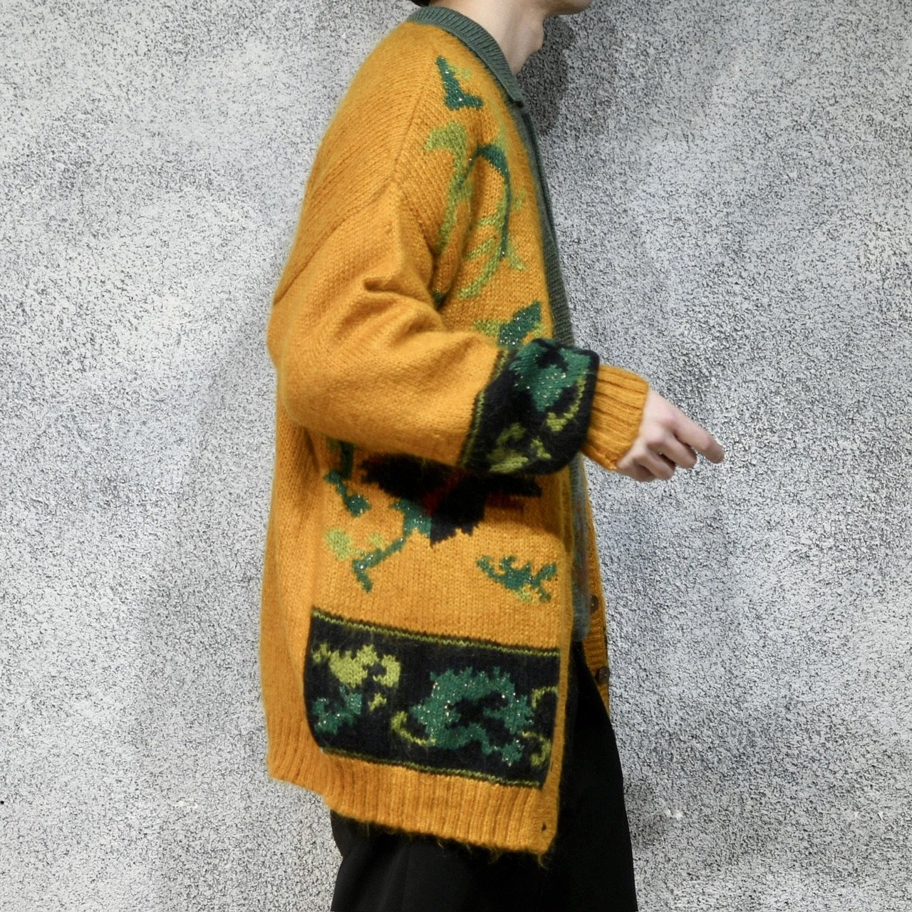 design mohair cardigan