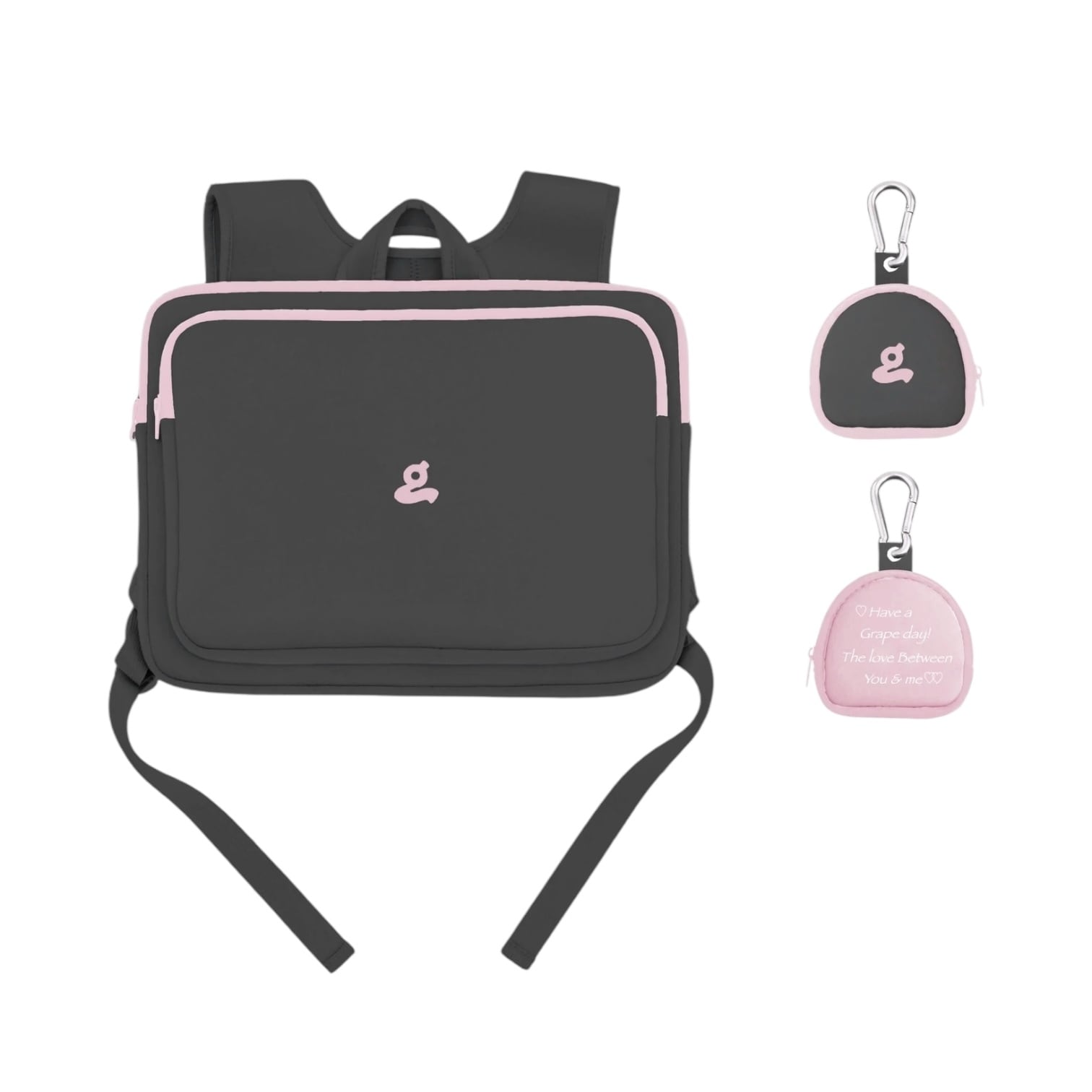 GRAPE】LAPTOP BAG GREY × PINK | MINERAL GRAPE】LAPTOP BAG GREY × PINK | MINERAL