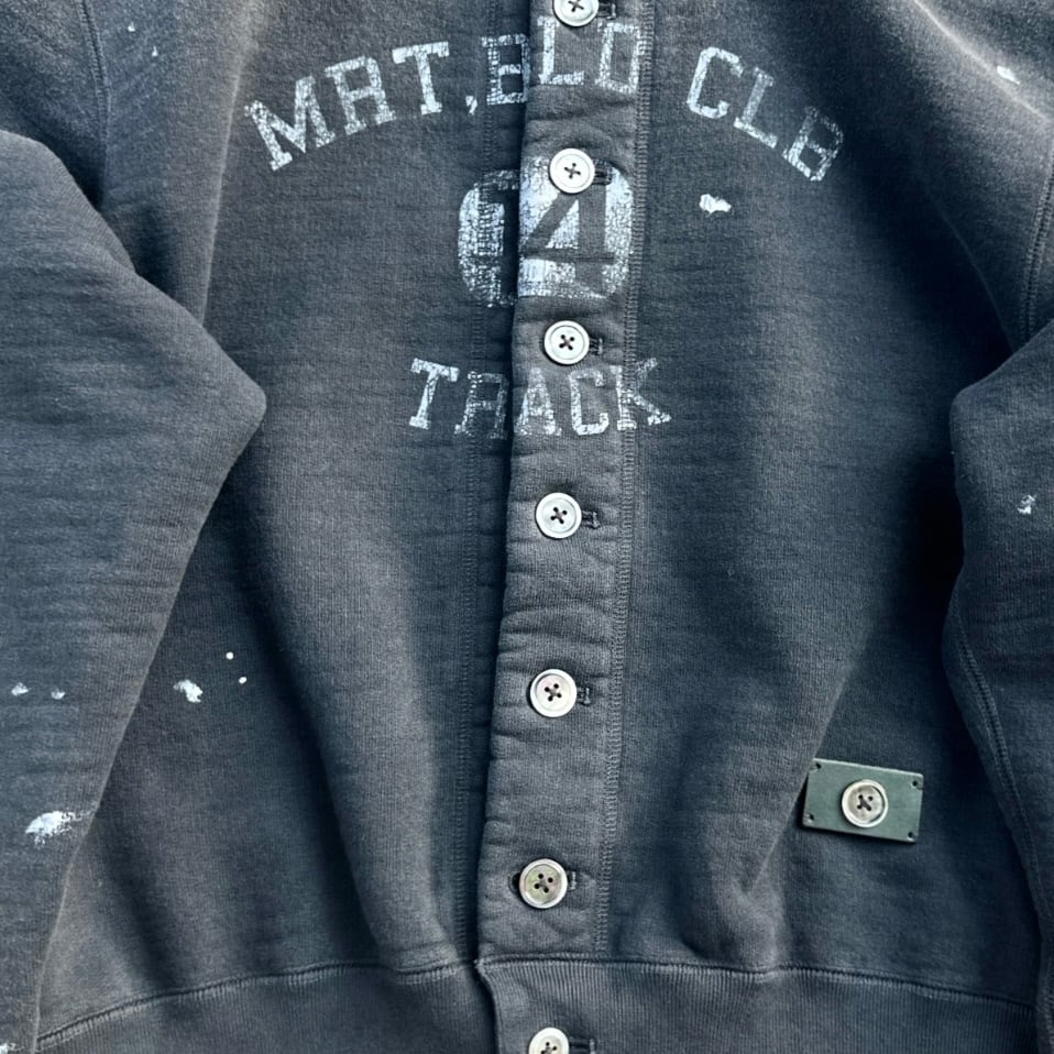 KHOKI  [VINTAGE-EFFECT SWEAT CARDIGAN]