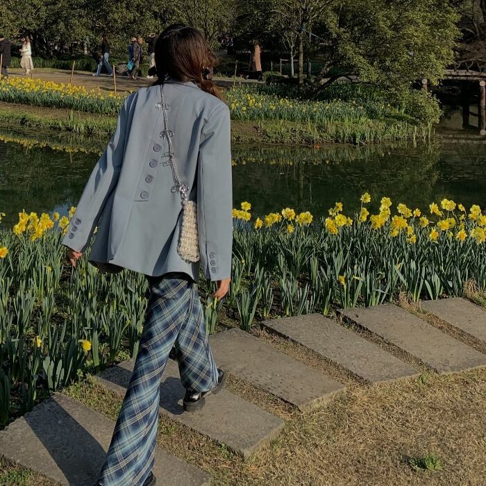 スタンダードジャケット スプリングスタイルルーズカジュアルレディース レトロ 春物 モンロー88891343269