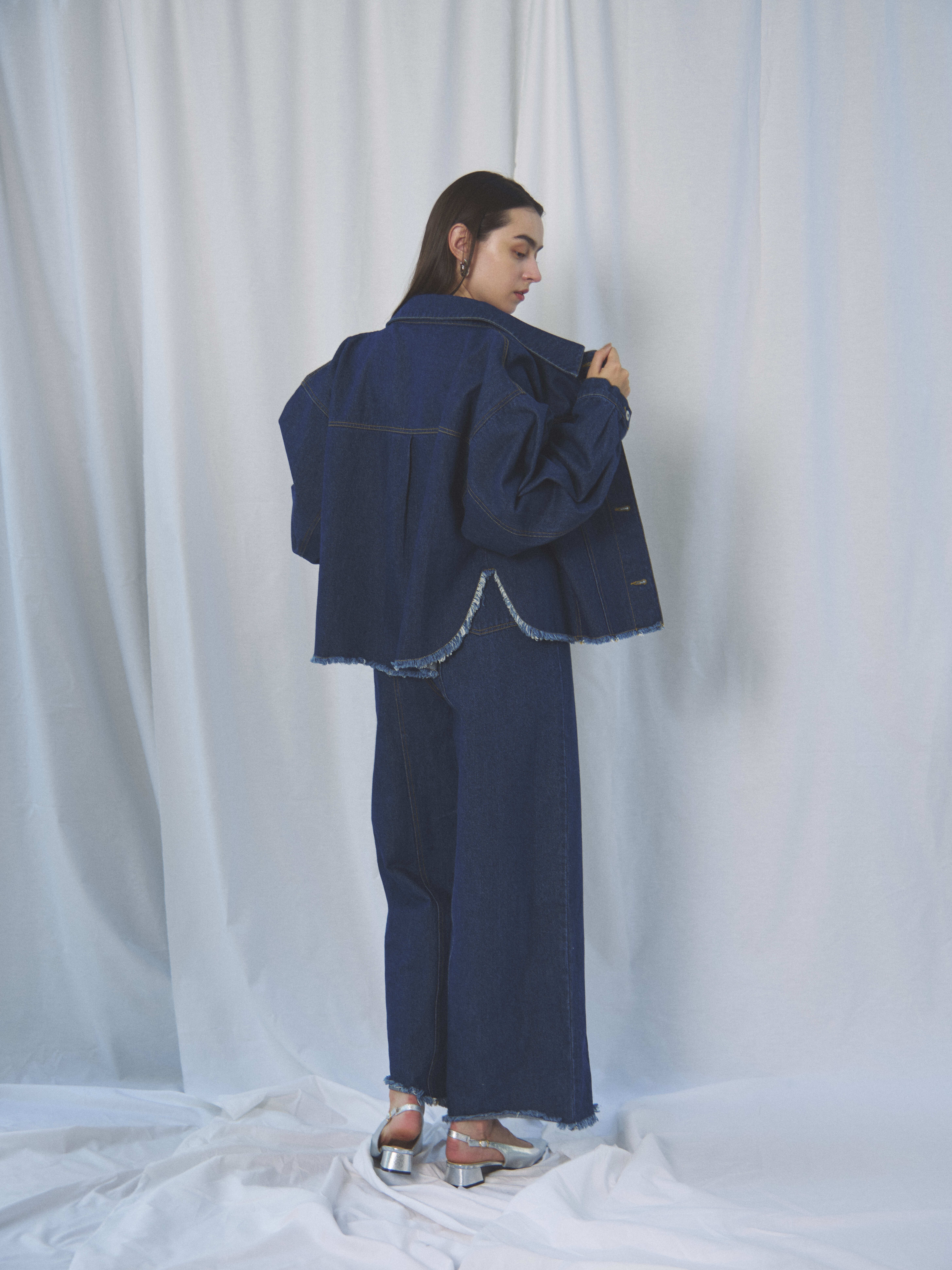 FRINGE DENIM JACKET（ﾌﾘﾝｼﾞﾃﾞﾆﾑｼﾞｬｹｯﾄ）【5513027】 | CIEL'AIR