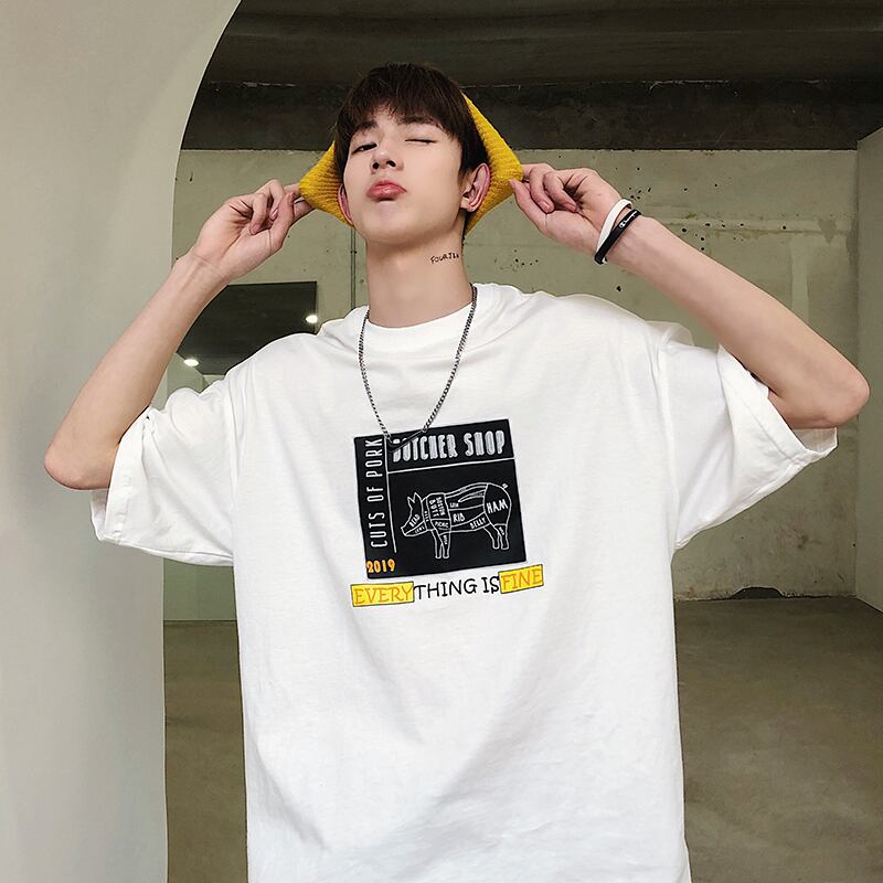 全3色 Tシャツ カットソー プリント カジュアル おしゃれ