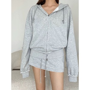 zip hoodie sweat skirt set-up la2586