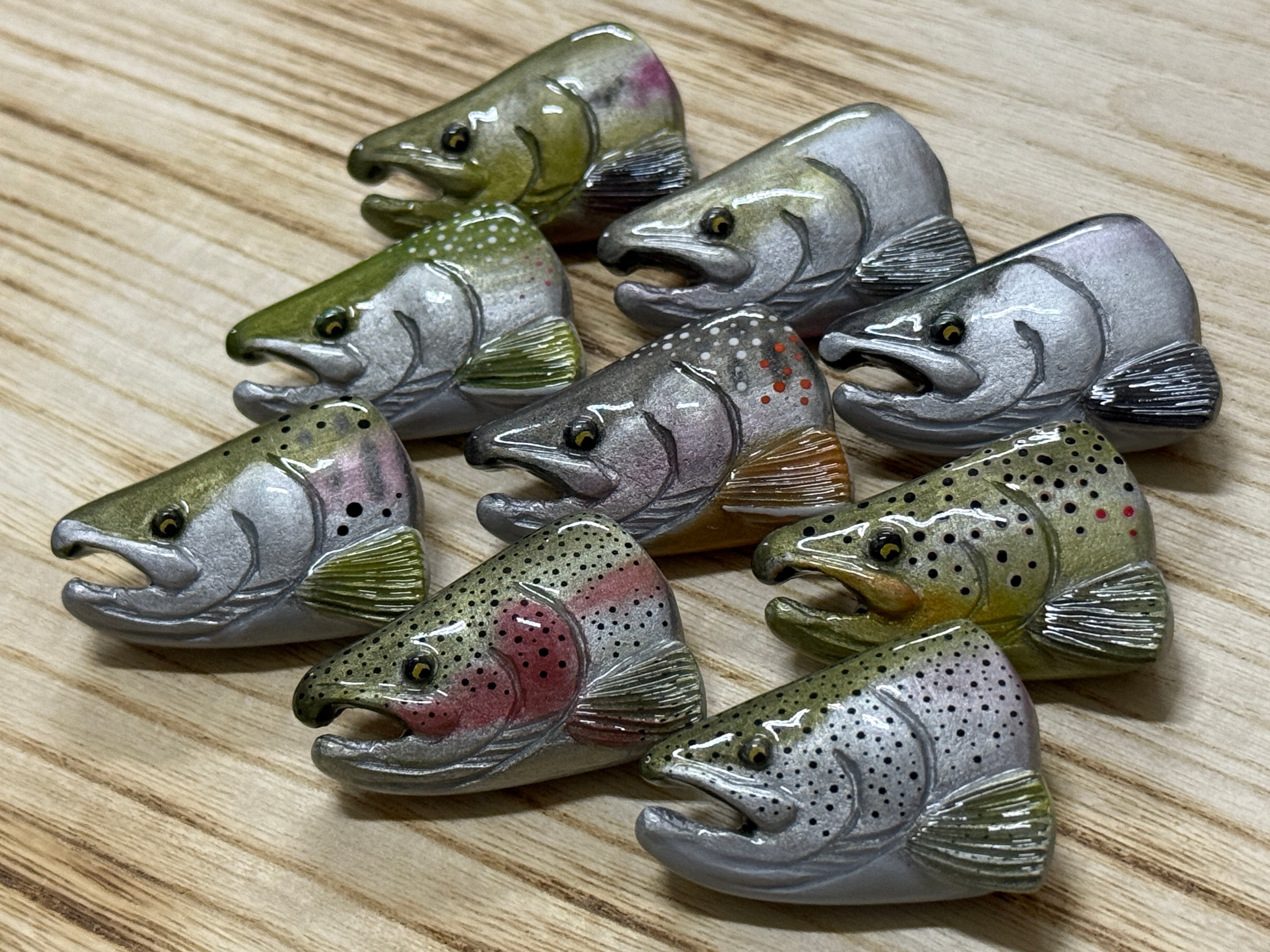 kimagure ハンドメイドブローチ【顔】 | Fishing Tackle BLUE MARLIN