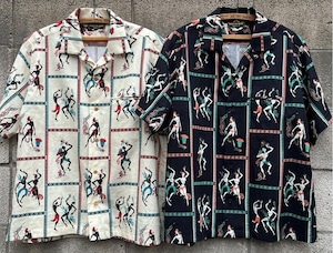 【NORTH NO NAME】ノース ノー ネイム “ Dancer Pattern S/S Shirts オープンカラーシャツ