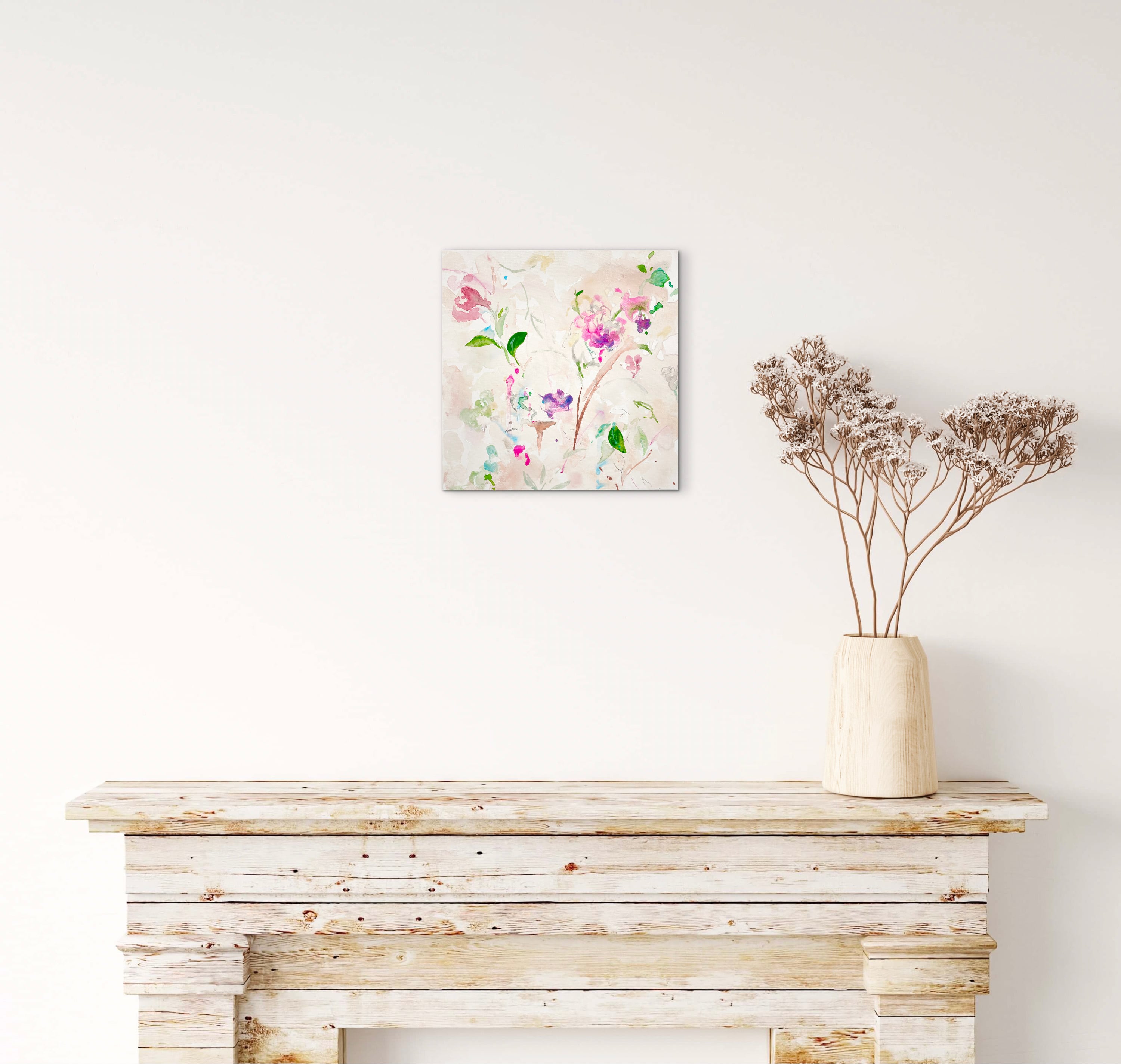 Dancing flowers No.153 − 花の抽象画（原画・一点物） | Ikumi
