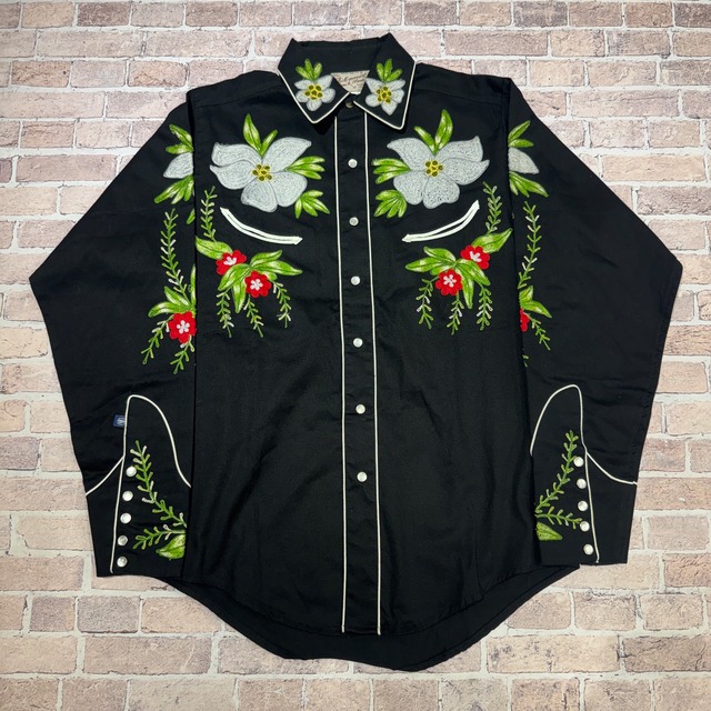 ROCK MOUNT WESTERN SHIRT FLOWER 刺繍