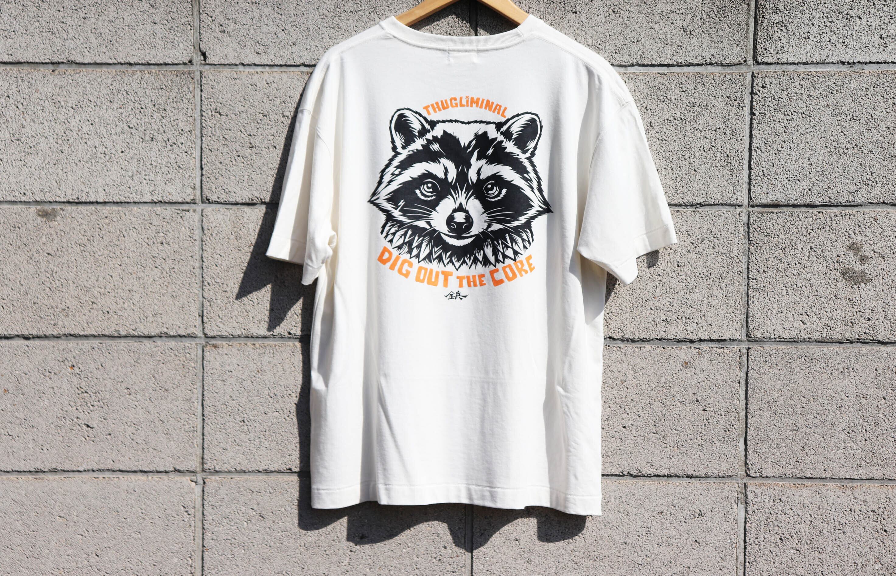 thugliminal 'DIG OUT THE CORE' white tee (半袖白Tシャツ)