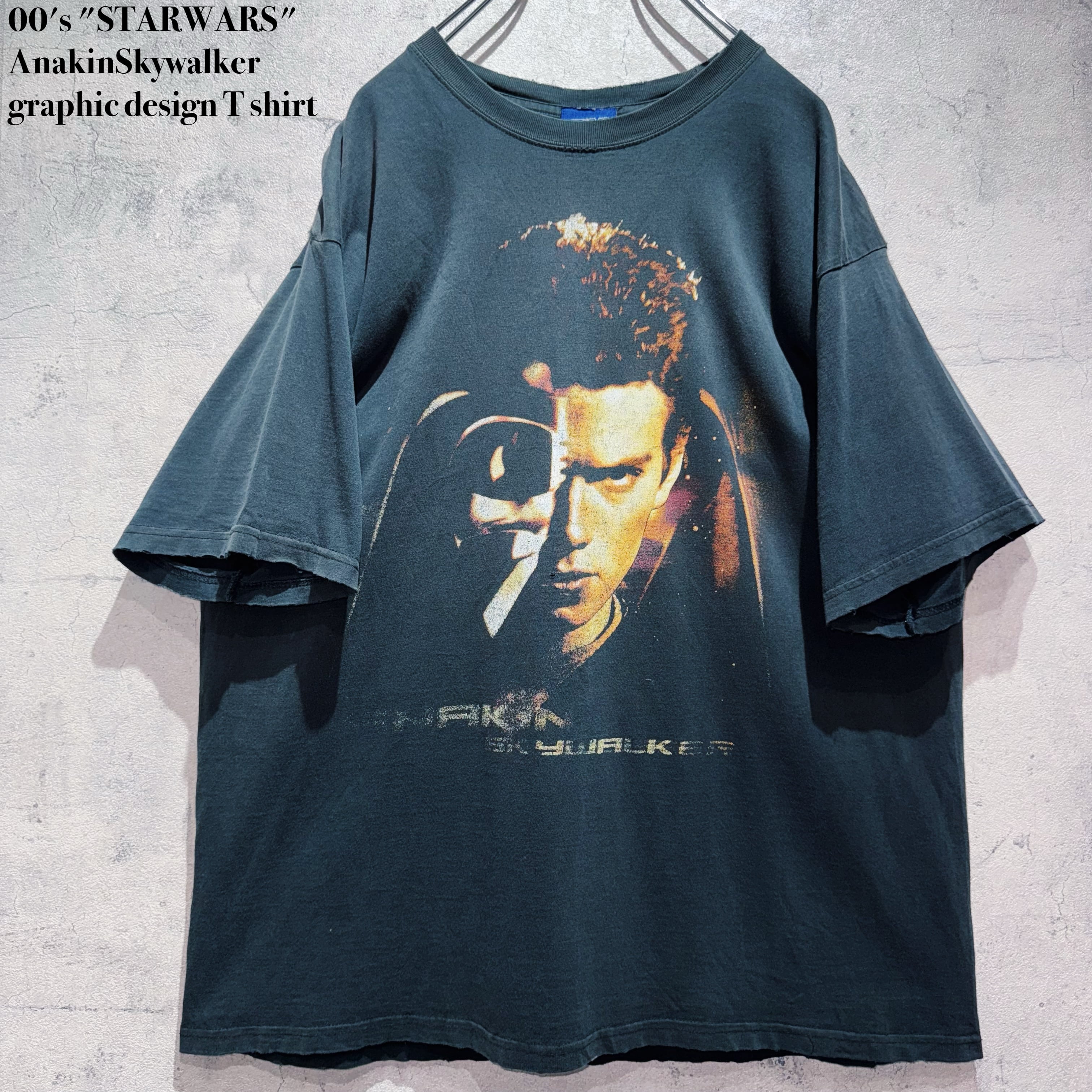 00's "STARWARS" AnakinSkywalker graphic design T shirt