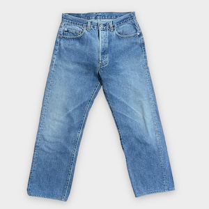 【LEVI'S】80s USA製 デニム ジーパン ジーンズ 501xx W34 ボタン裏刻印555 バレンシア工場 リーバイス US古着