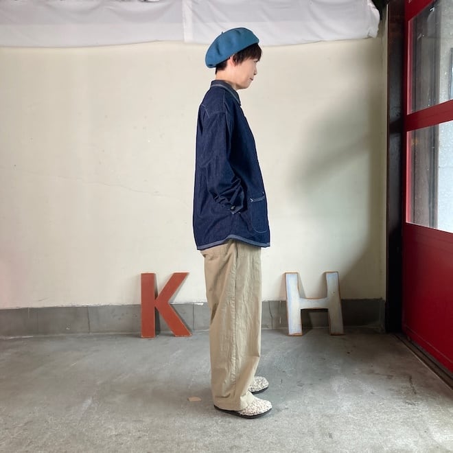 快晴堂 レディース メンズ シャツ ステッチ沢山シャツ HAYATE デュアル