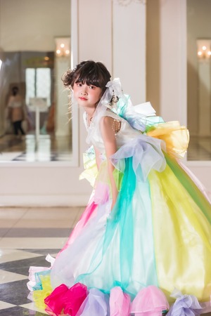 レインボー妖精ドレス