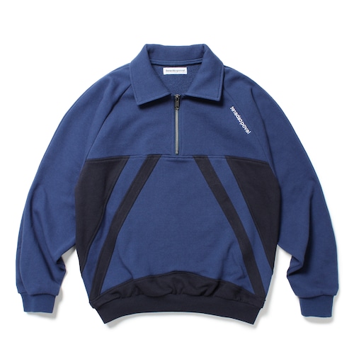 【Cabaret Poval】Drill Polo Sweatshirt(Blue)〈国内送料無料〉