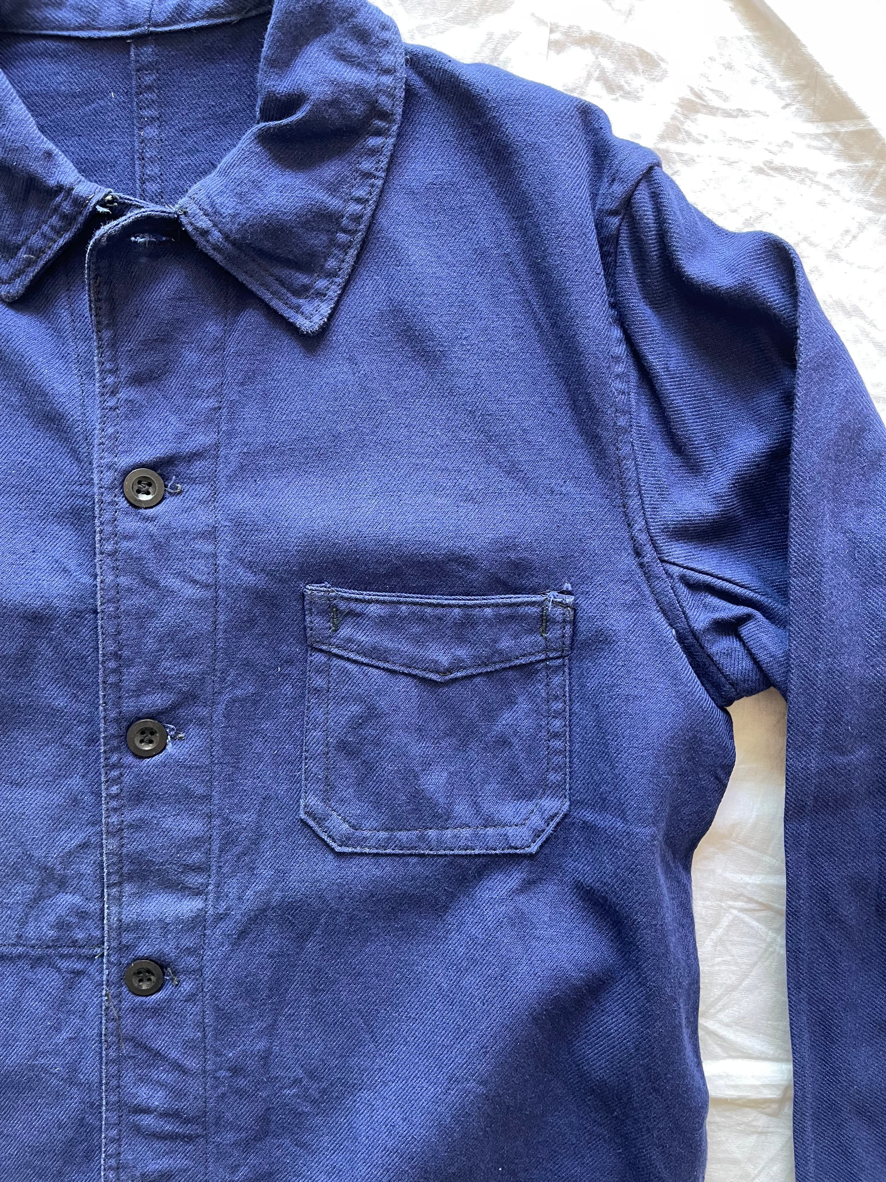 1950s French vintage Blue cotton Coverall