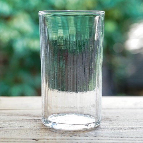 ヤマノネ硝子 A7　櫛目グラス 細