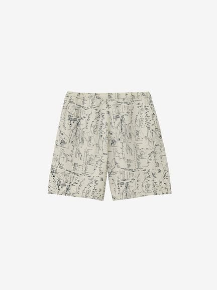 THE NORTH FACE (ザ・ノースフェイス) アロハリップショーツ (HF) ハーフドームドローイングフォッシルアイボリー NB42635 ハーフパンツ