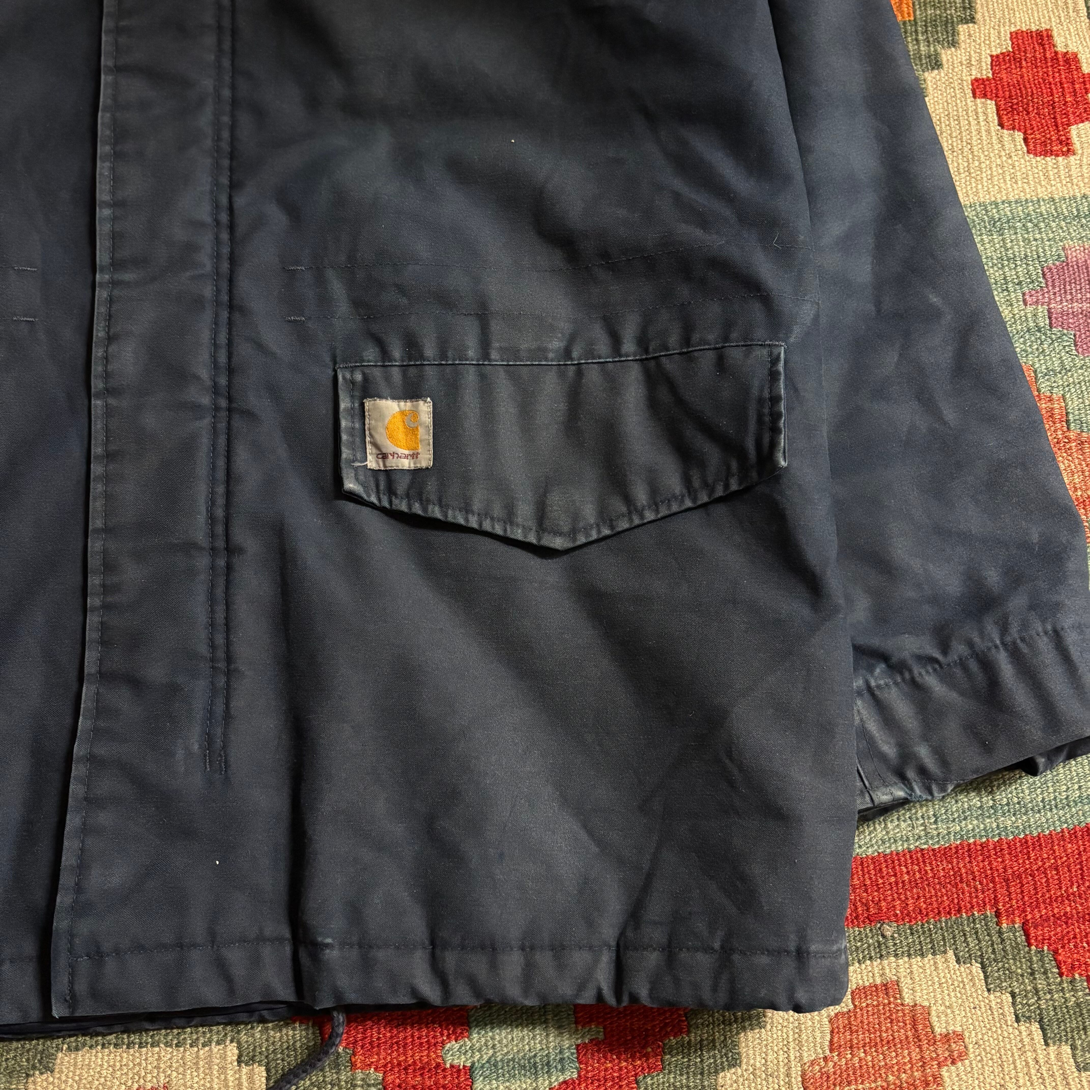 Carhartt ヒックマンコート 黒【S】古着 モッズコート carhartt カーハート ヒックマンコート S 古着 (487) | 温古着新