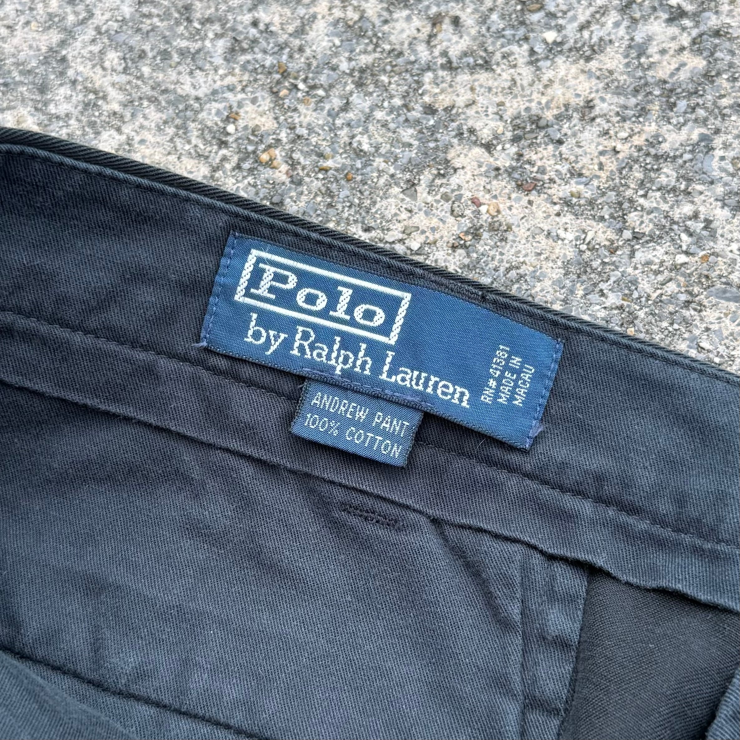 極上ブラック】90's~ Polo by Ralph Lauren Andrew Pant | spike osu