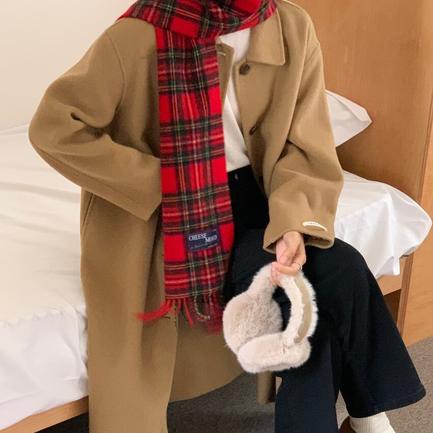 check pattern muffler J00115