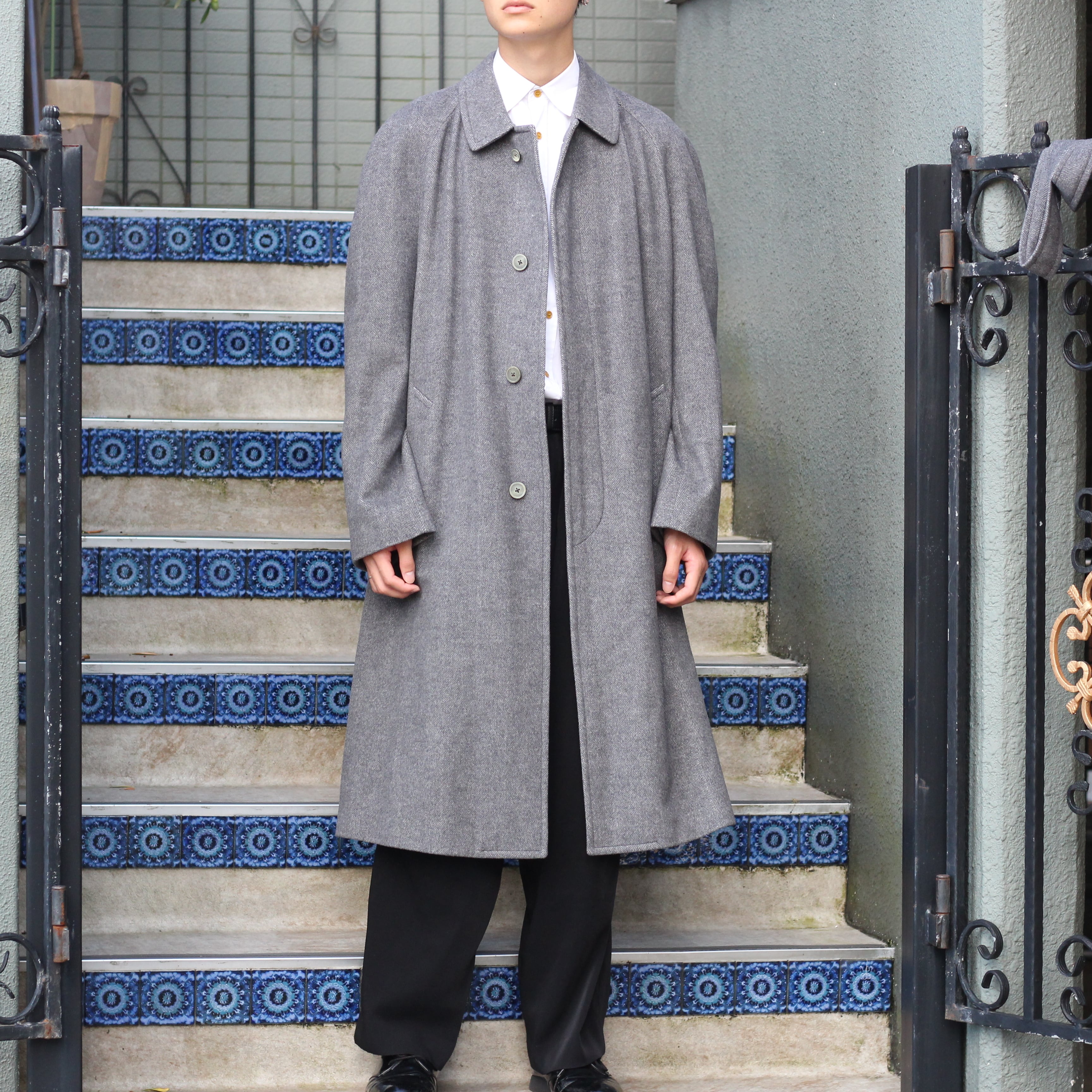 CORNELIANI CASHMERE BREND WOOL BELTED BALMACAAN COAT MADE IN ITALY ...