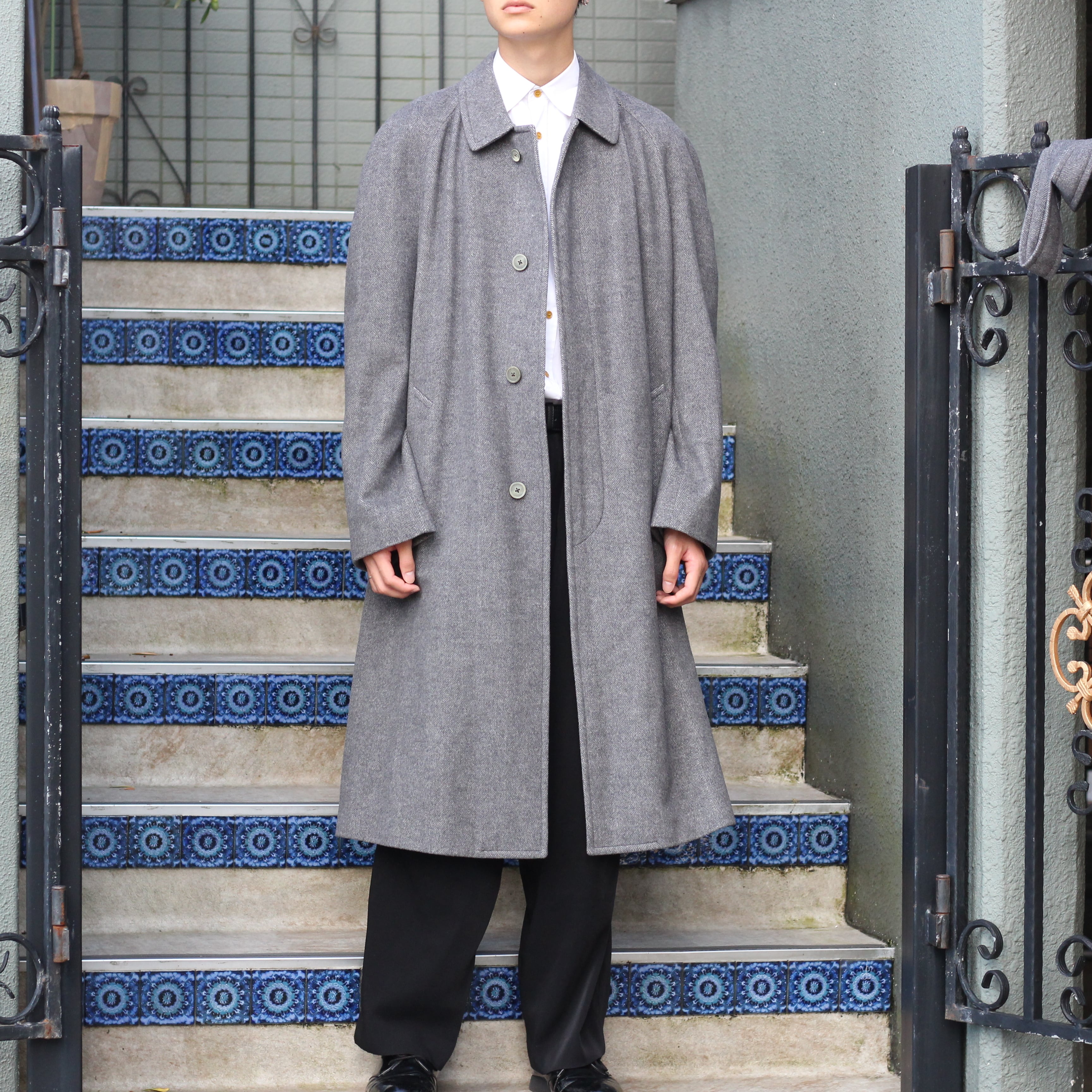 CORNELIANI CASHMERE BREND WOOL BELTED BALMACAAN COAT MADE IN ITALY