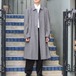 .CORNELIANI CASHMERE BREND WOOL BELTED BALMACAAN COAT MADE IN ITALY/コルネリアーニカシミヤ混ウールベルテッドバルマカーンコート(ステンカラーコート)2000000016405