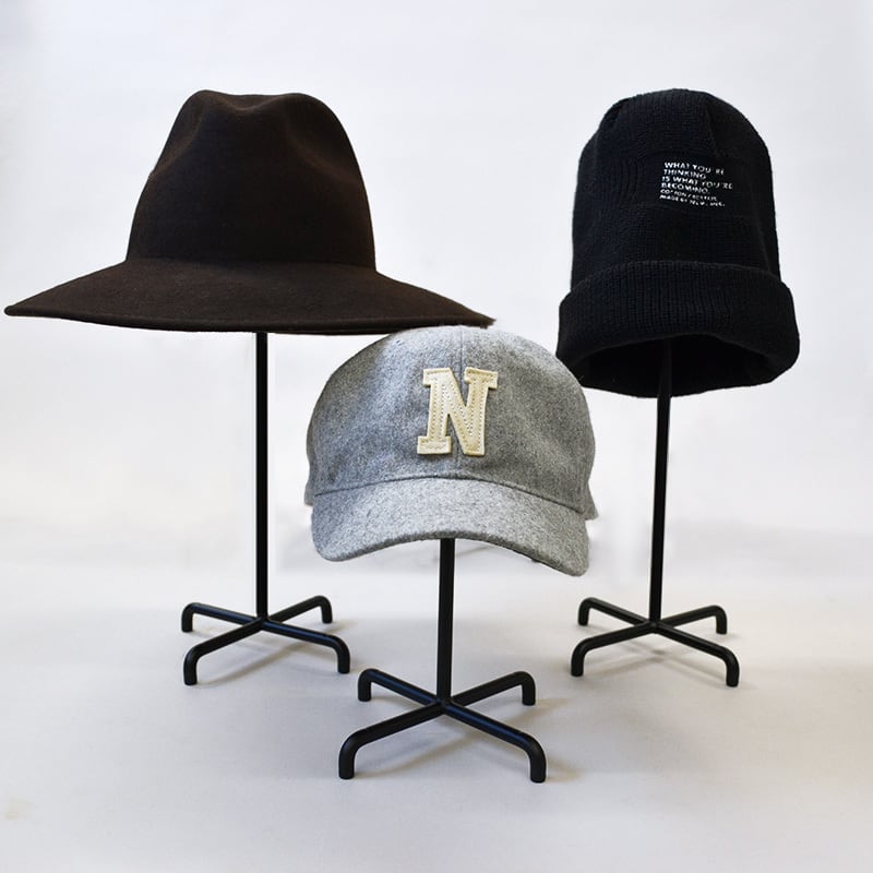 帽子スタンドアイアンタイプLサイズ：NO.566 | ハンガーのオン・オフ