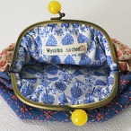 gamaguchi pouch blue + pink